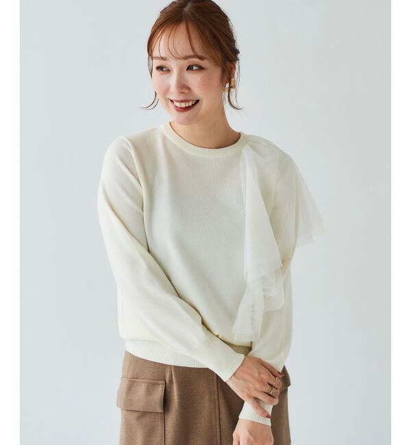 le.coeur blanc「《WEB限定アイテム》アシメチュールニット」|ニット・セーター|