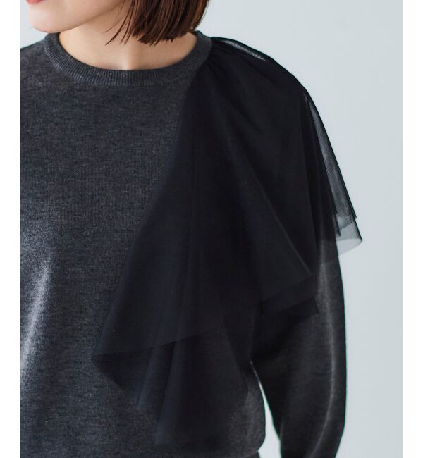 le.coeur blanc「《WEB限定アイテム》アシメチュールニット」|ニット・セーター|