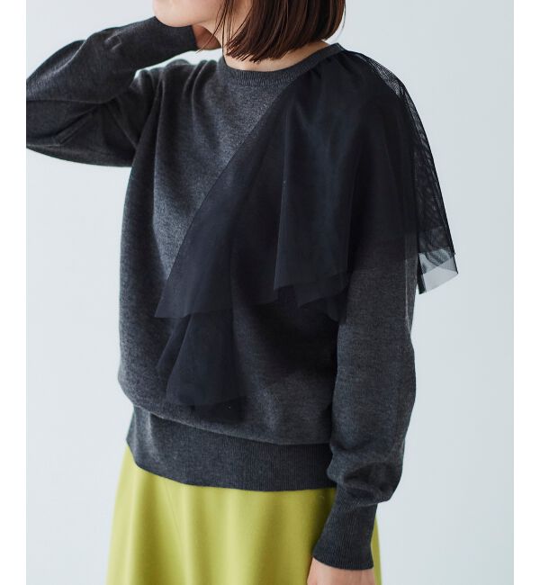 le.coeur blanc「《WEB限定アイテム》アシメチュールニット」|ニット・セーター|