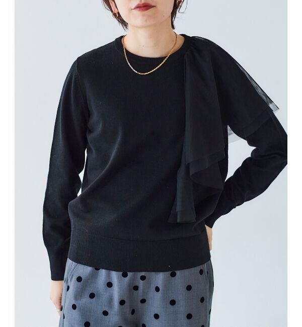 le.coeur blanc「《WEB限定アイテム》アシメチュールニット」|ニット・セーター|