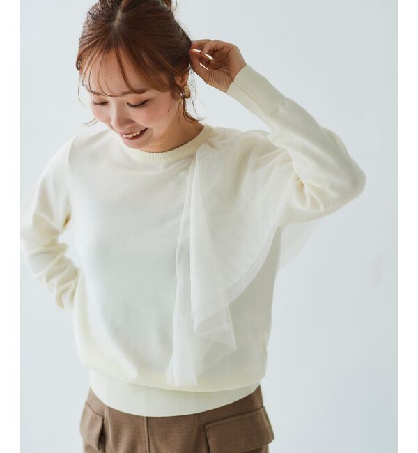 le.coeur blanc「《WEB限定アイテム》アシメチュールニット」|ニット・セーター|