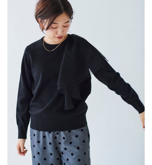 le.coeur blanc「《WEB限定アイテム》アシメチュールニット」|ニット・セーター|