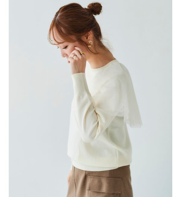 le.coeur blanc「《WEB限定アイテム》アシメチュールニット」|ニット・セーター|