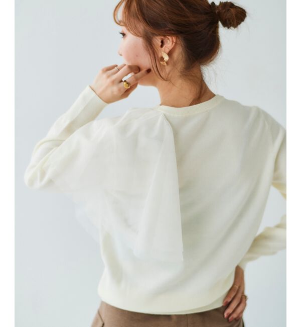 le.coeur blanc「《WEB限定アイテム》アシメチュールニット」|ニット・セーター|