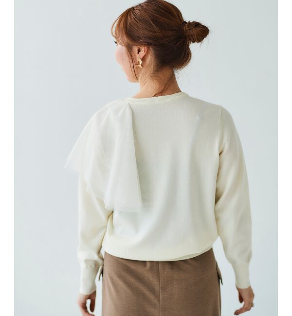 le.coeur blanc「《WEB限定アイテム》アシメチュールニット」|ニット・セーター|