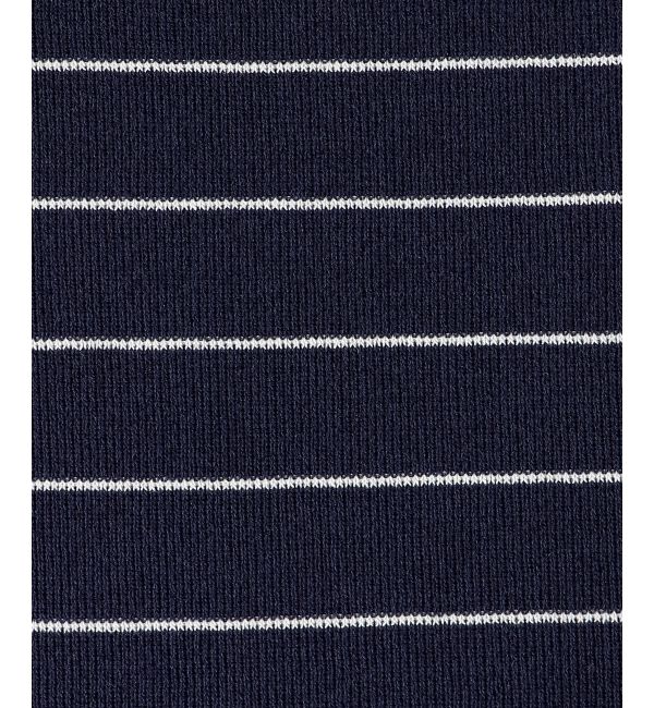 le.coeur blanc「《手洗い可能》5分袖ボーダーニットプルオーバー」|ニット・セーター|