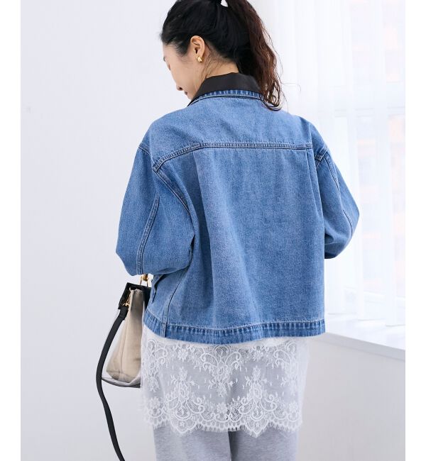  「異素材エリデニムジャケット」|その他|