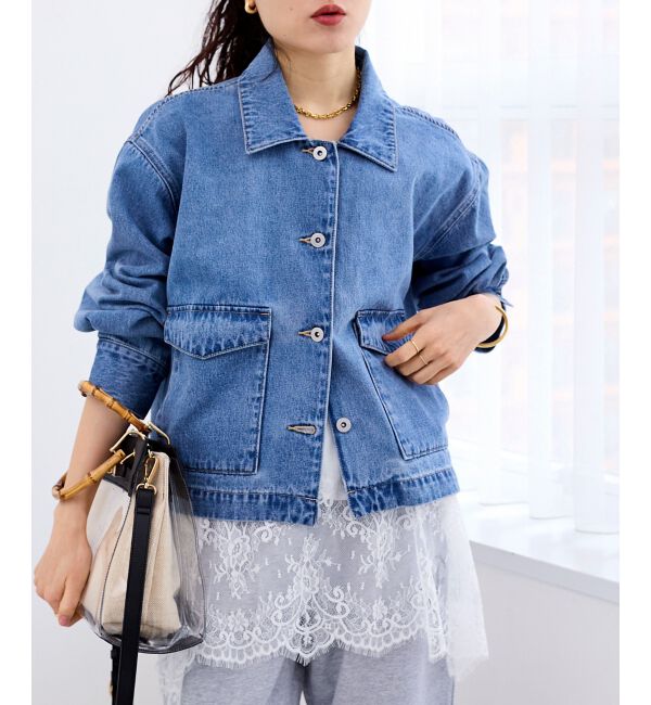  「異素材エリデニムジャケット」|その他|