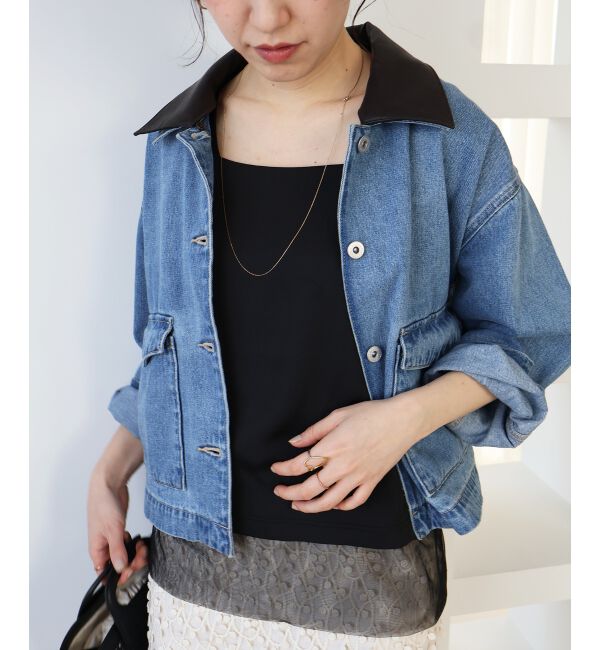  「異素材エリデニムジャケット」|その他|