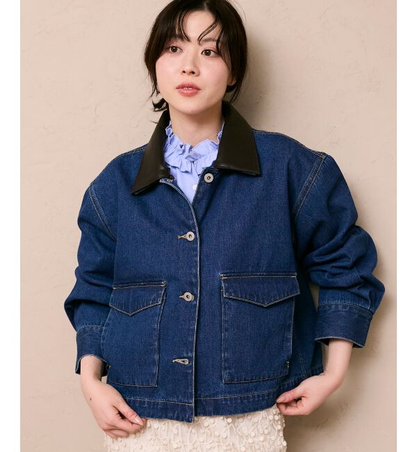  「異素材エリデニムジャケット」|その他|