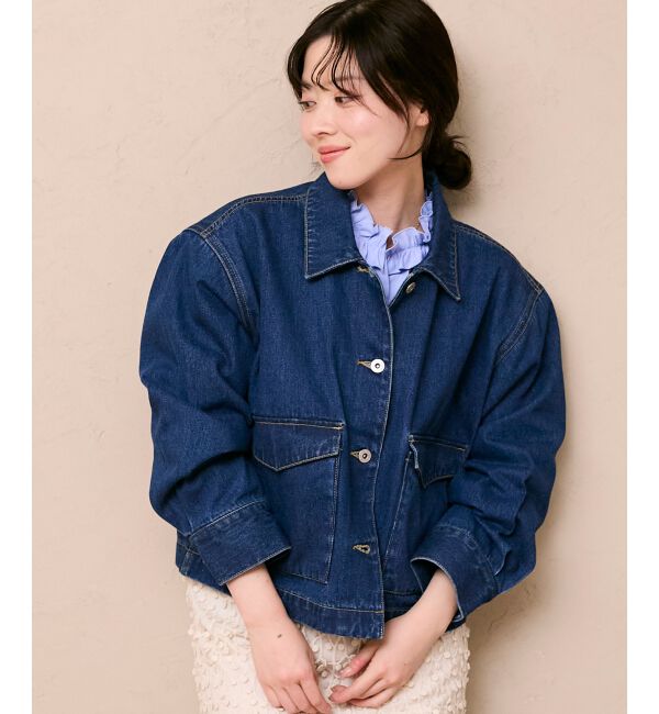  「異素材エリデニムジャケット」|その他|