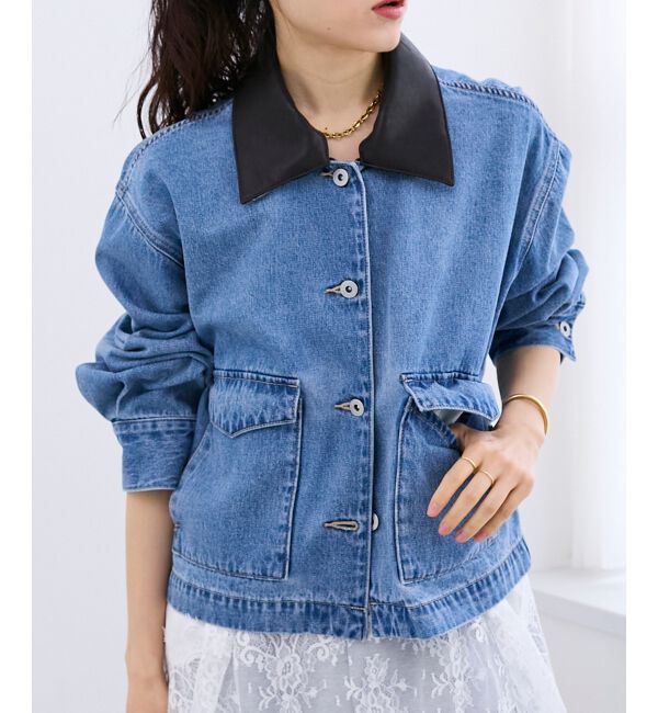  「異素材エリデニムジャケット」|その他|