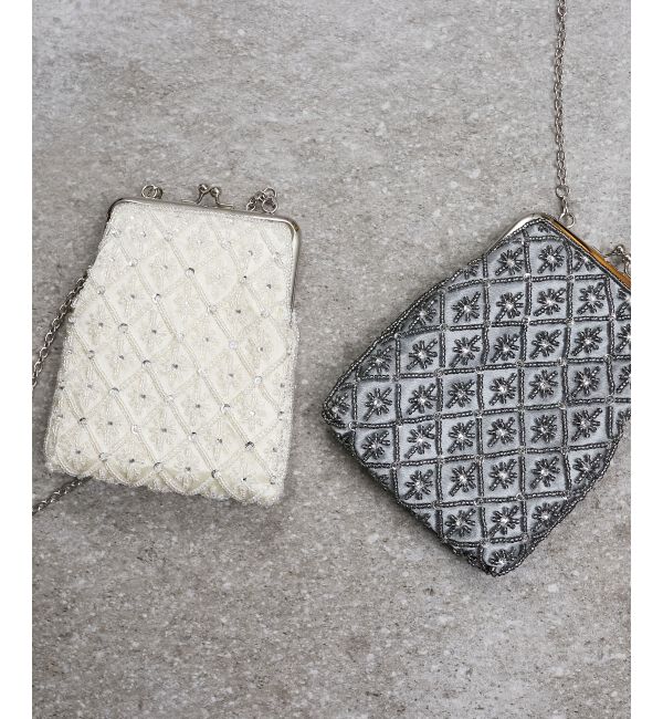 MAJESTICLEGON「2WAYビーズ刺繍バッグ」|ショルダー・メッセンジャー|