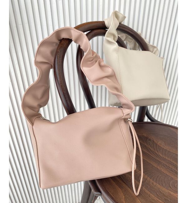 MAJESTICLEGON「ギャザーハンドルスクエアバッグ」|ショルダー・メッセンジャー|