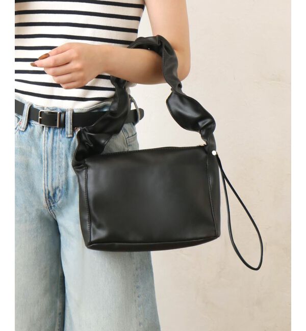 MAJESTICLEGON「ギャザーハンドルスクエアバッグ」|ショルダー・メッセンジャー|