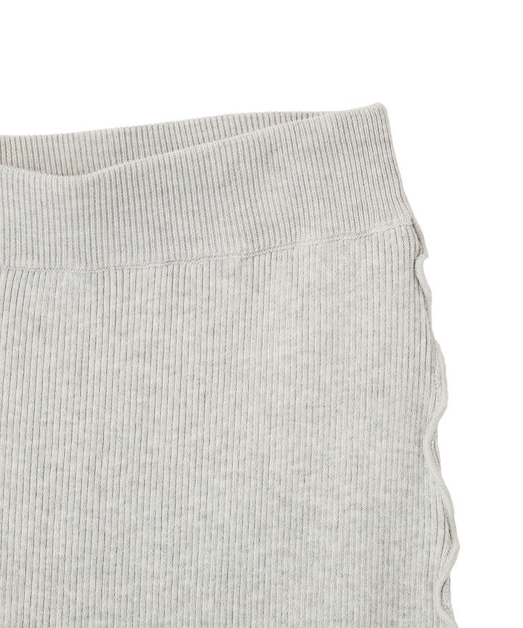 earth music&ecology「サイドメローリブニットスカート」|タイト|