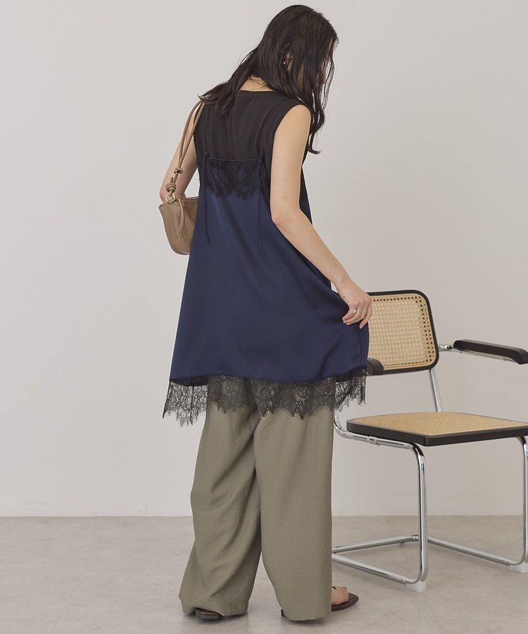 AMERICAN HOLIC「レースサテンキャミワンピース」|ワンピース|