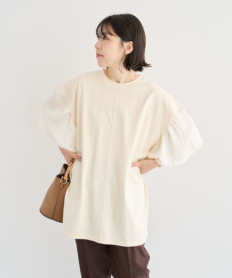 Green Parks「袖サテンドッキングチュニック」|チュニック|