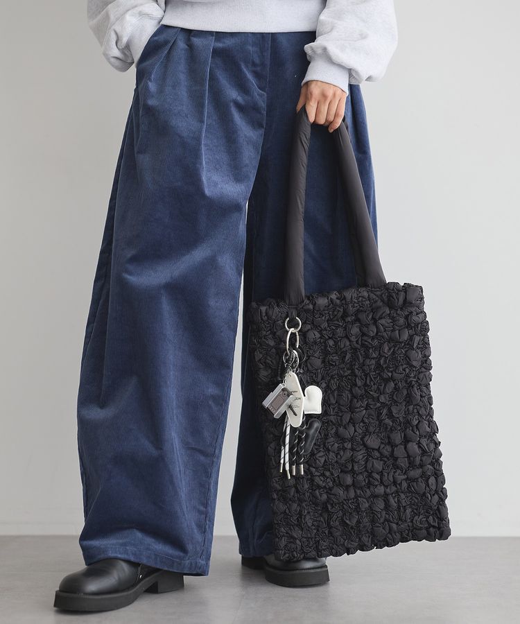 GARAGE OF GOOD CLOTHING「カラビナ付シャーリングトート」|トートバッグ|Black