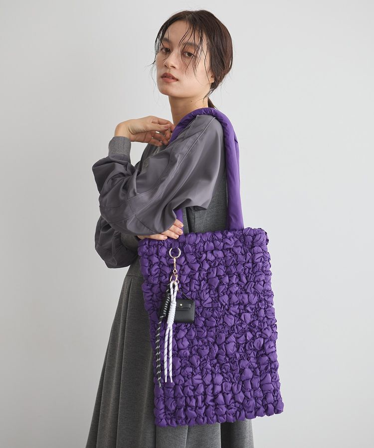 GARAGE OF GOOD CLOTHING「カラビナ付シャーリングトート」|トートバッグ|Purple
