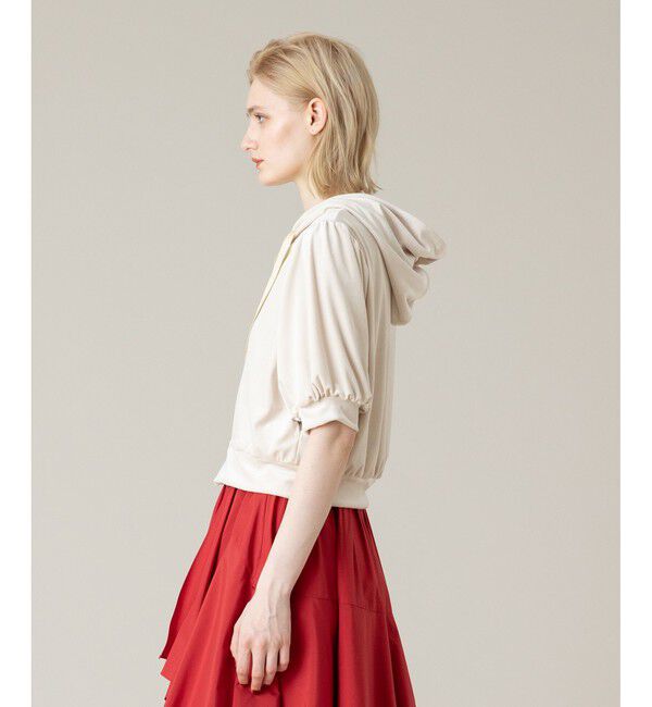 LOULOU WILLOUGHBY「【LOULOU WILLOUGHBY】ベロアプチフーディー」|パーカー|