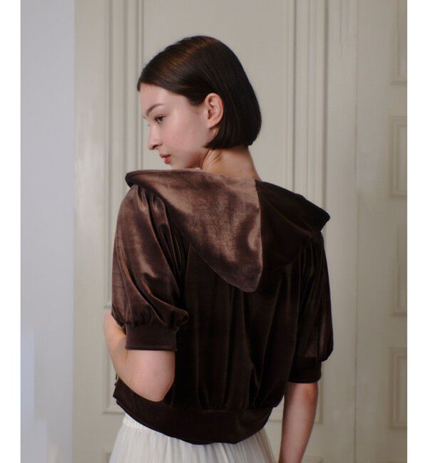 LOULOU WILLOUGHBY「【LOULOU WILLOUGHBY】ベロアプチフーディー」|パーカー|