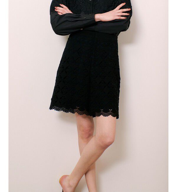 LOULOU WILLOUGHBY「【LOULOU WILLOUGHBY】サークルケミカルバミューダパンツ」|その他|ブラック