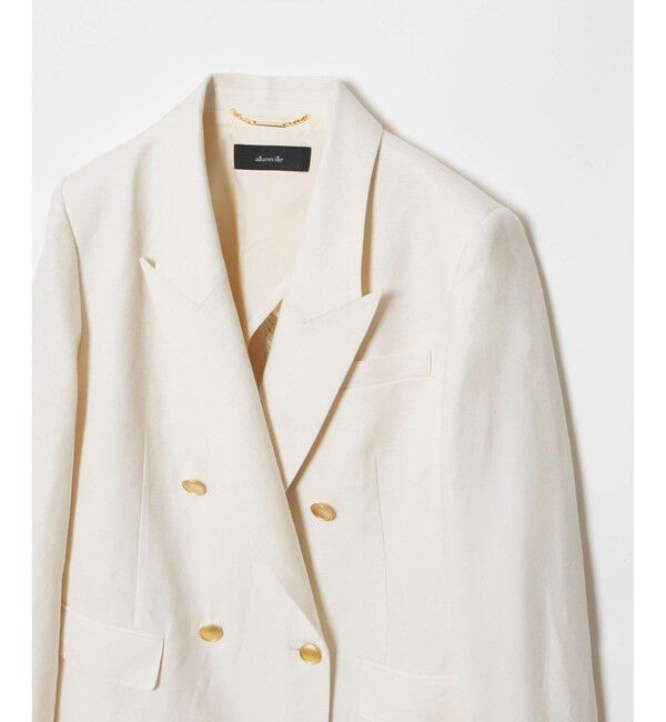 allureville「シャークスキンダブルブレストジャケット」|テーラードジャケット|