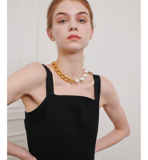 LOULOU WILLOUGHBY「【LOULOU WILLOUGHBY】ニットコクーンキャミワンピース」|ワンピース|