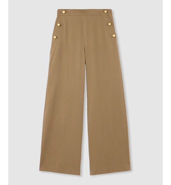 allureville「デニムライクマリンパンツ」|チノ|キャメル