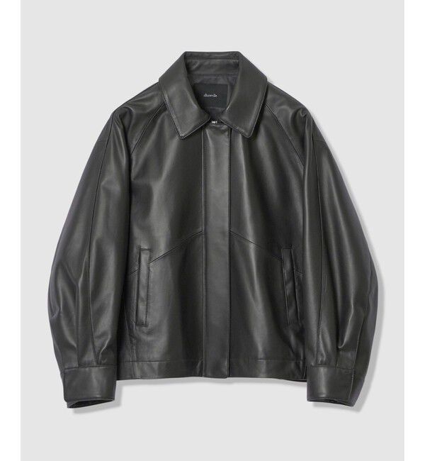 allureville「レザーブルゾン」|ブルゾン・スタジャン|