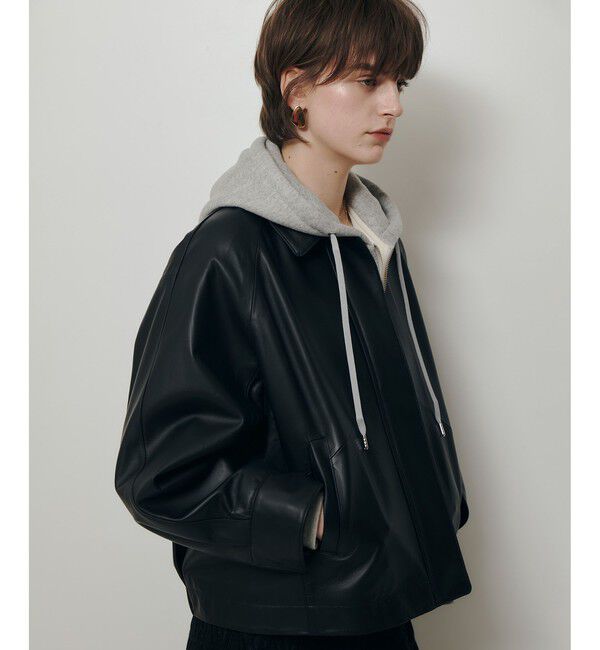 allureville「レザーブルゾン」|ブルゾン・スタジャン|