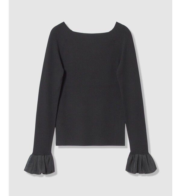 allureville「2WAYネックフリルカフプルオーバー」|ニット・セーター|