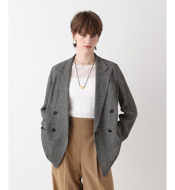 allureville「トリッカーカラミダブルジャケット」|テーラードジャケット|