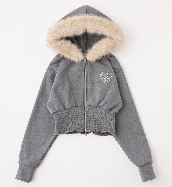  「【セットアップ可能】フェイクファーパーカー」|プルオーバー|