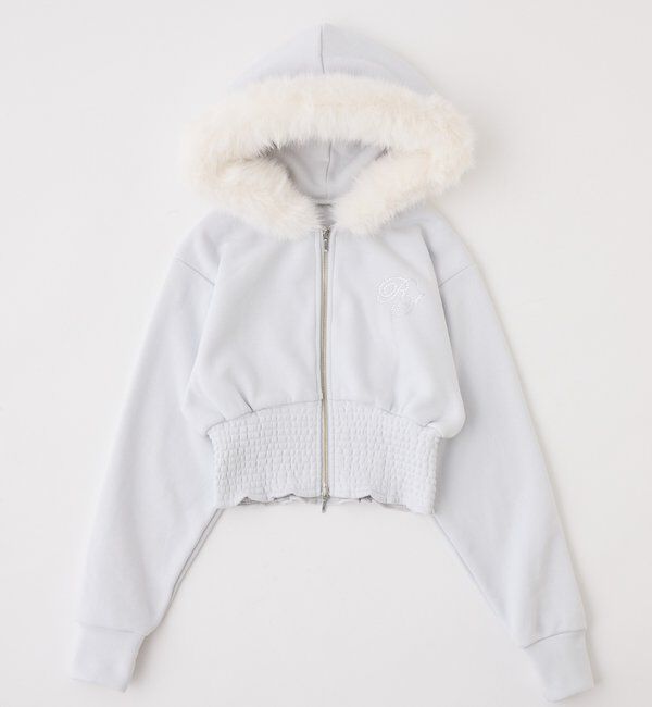  「【セットアップ可能】フェイクファーパーカー」|プルオーバー|