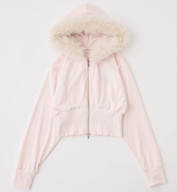  「【セットアップ可能】フェイクファーパーカー」|プルオーバー|