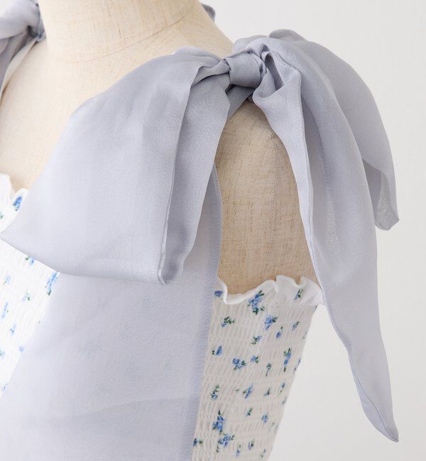  「肩リボン取り外し可能カップ付きシャーリングインナー」|プルオーバー|