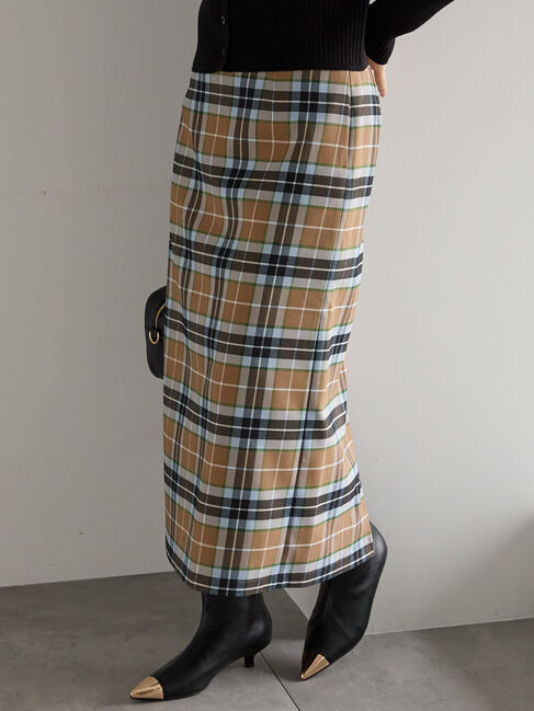 Te chichi「チェックナロースカート」|スカート|