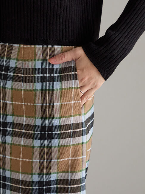 Te chichi「チェックナロースカート」|スカート|