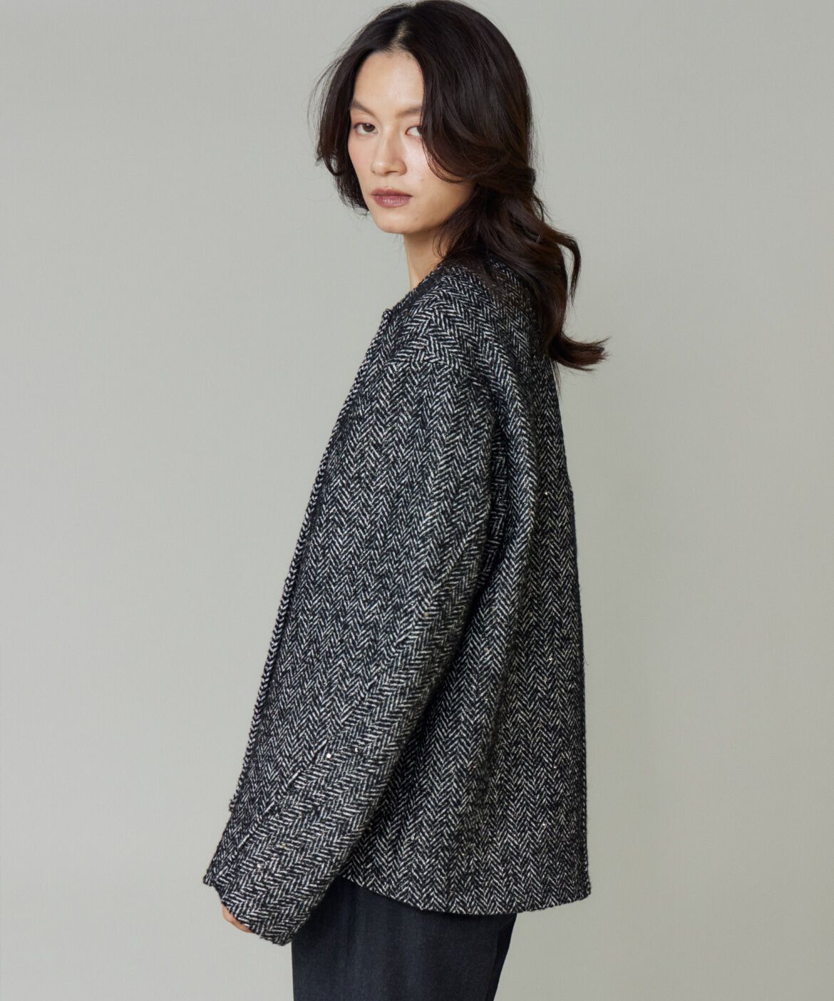 la veille by SUPERIOR CLOSET「ノーカラーブルゾン」|その他|