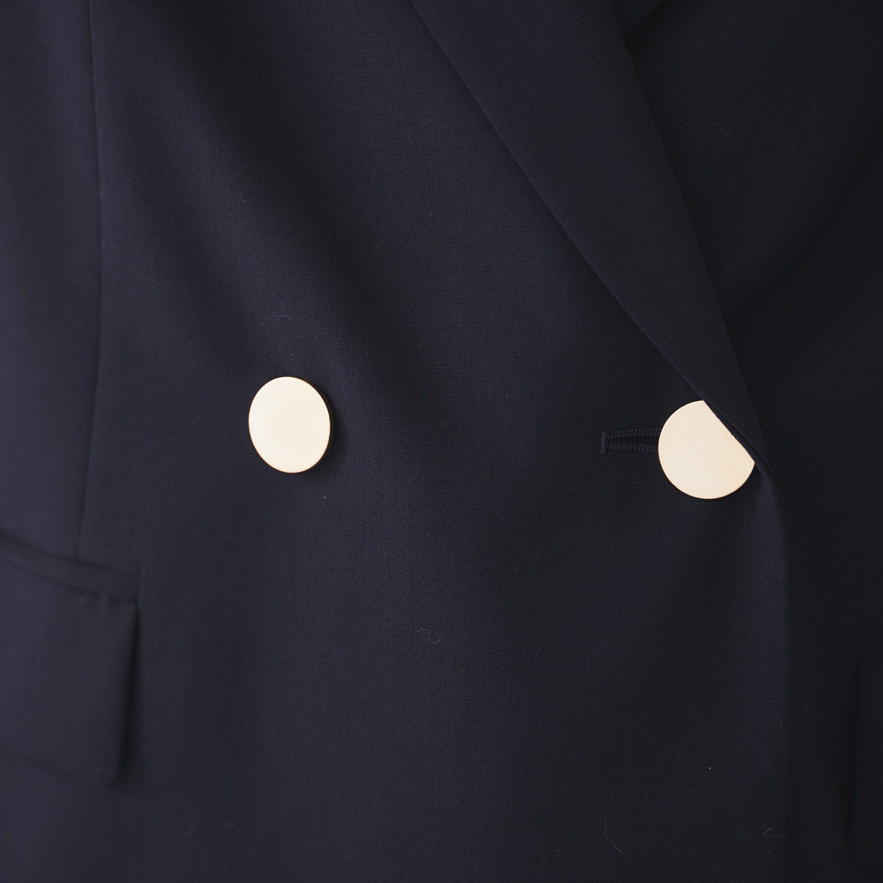 UNTITLED「【通勤/春の軽羽織り】サマーウール調 ダブルブレストジャケット」|テーラードジャケット|