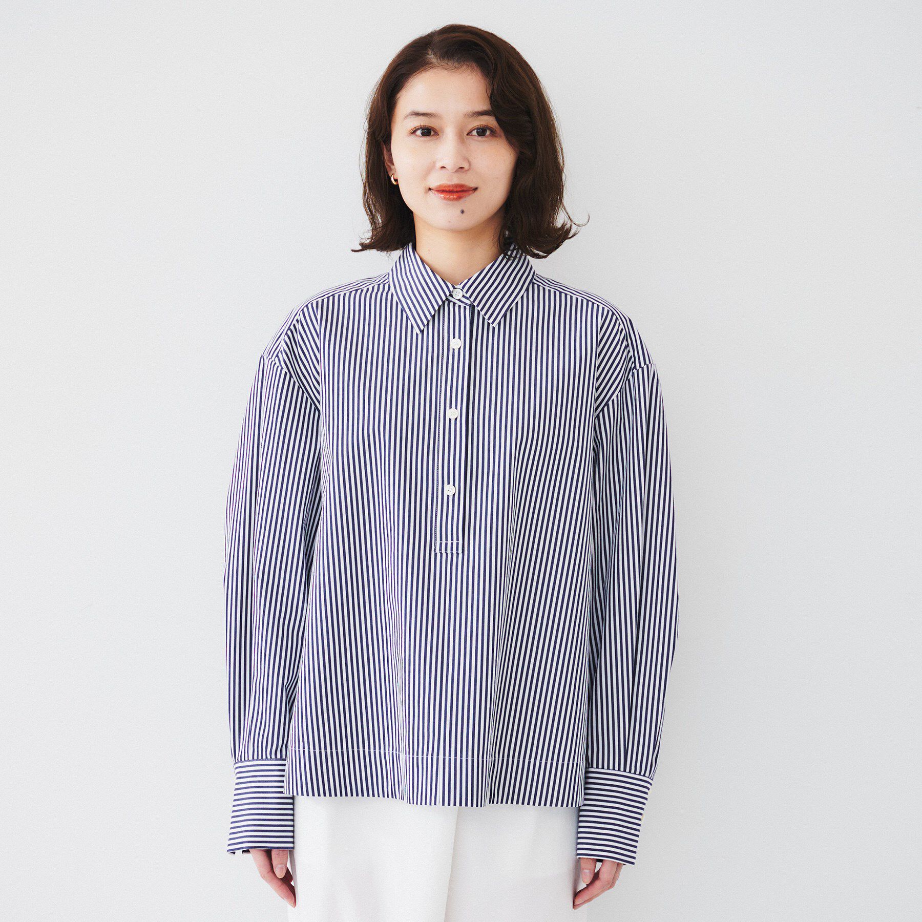 UNTITLED「【体型カバー】タイプライター テントシャツ」|シャツ・ブラウス|