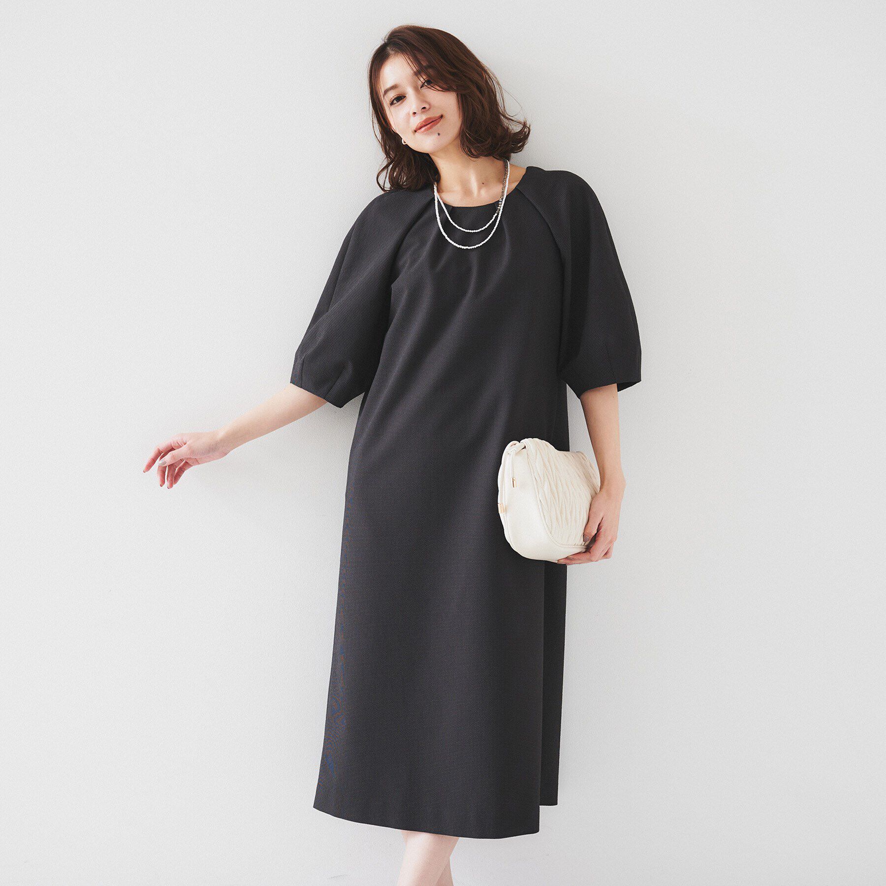 UNTITLED「【ストレッチ/ポケットあり】サッカーワンピース」|ワンピース|