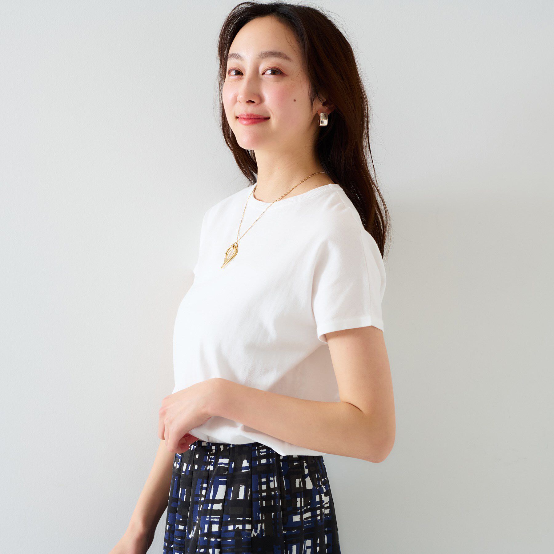 UNTITLED「【11色展開/コットン100/アンサンブル可能】 プルオーバーニット」|ニット・セーター|