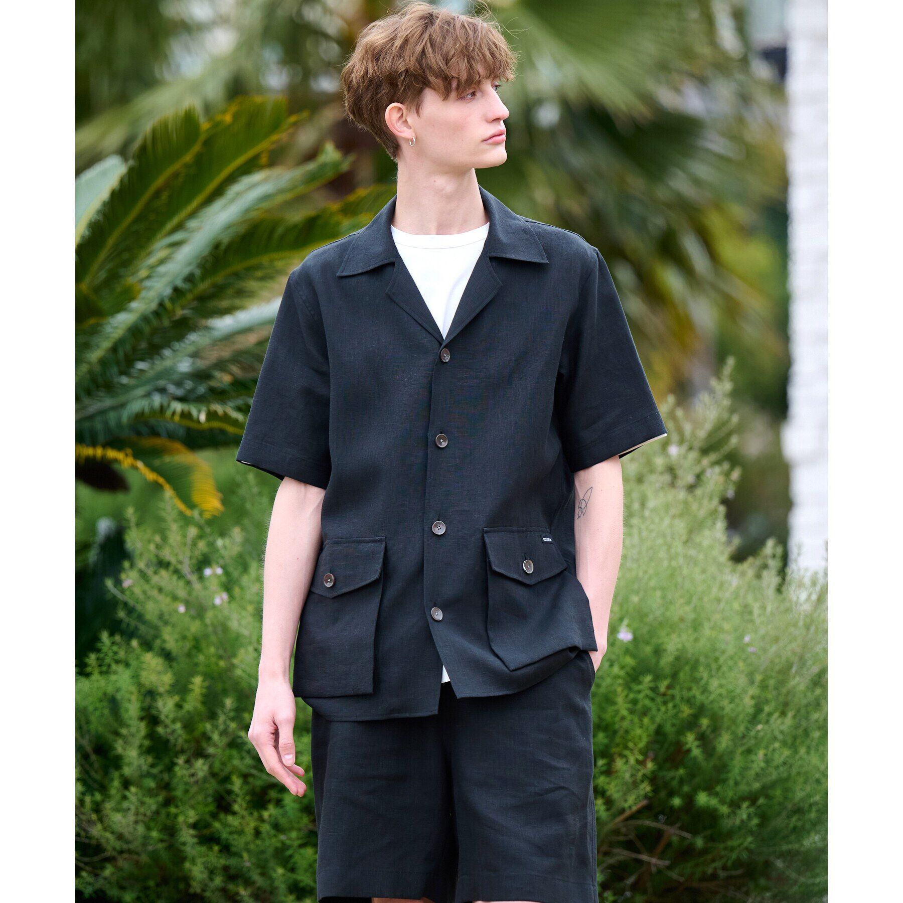 DRESSTERIOR「【Safari5月号掲載】【セットアップ可】オープンカラープエルトリコシャツ」|シャツ・ブラウス|