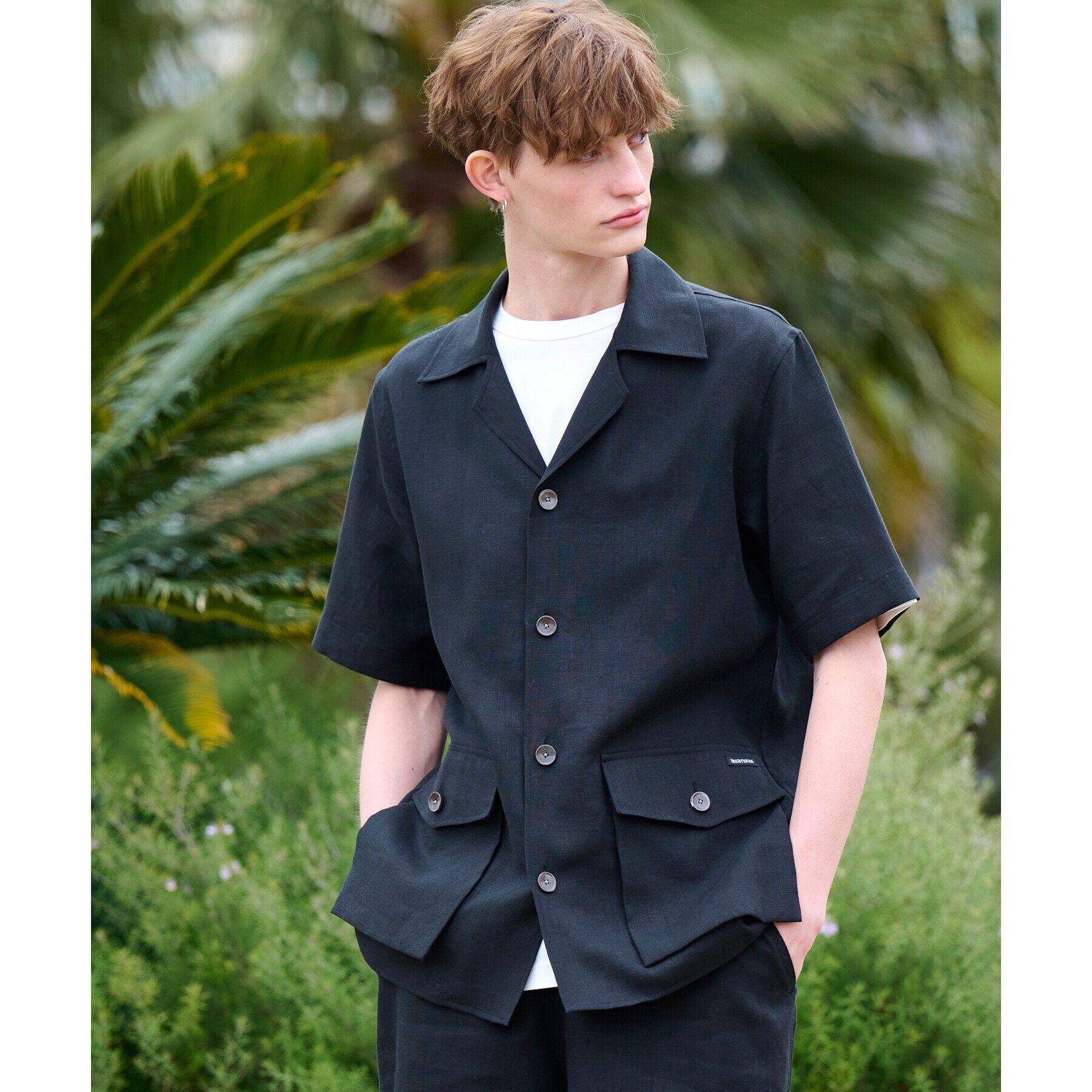 DRESSTERIOR「【Safari5月号掲載】【セットアップ可】オープンカラープエルトリコシャツ」|シャツ・ブラウス|