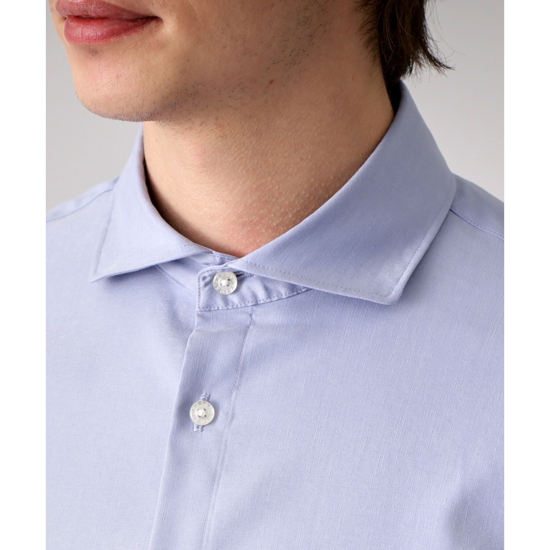 DRESSTERIOR「リネン混スリークオーターシャツ」|シャツ・ブラウス|