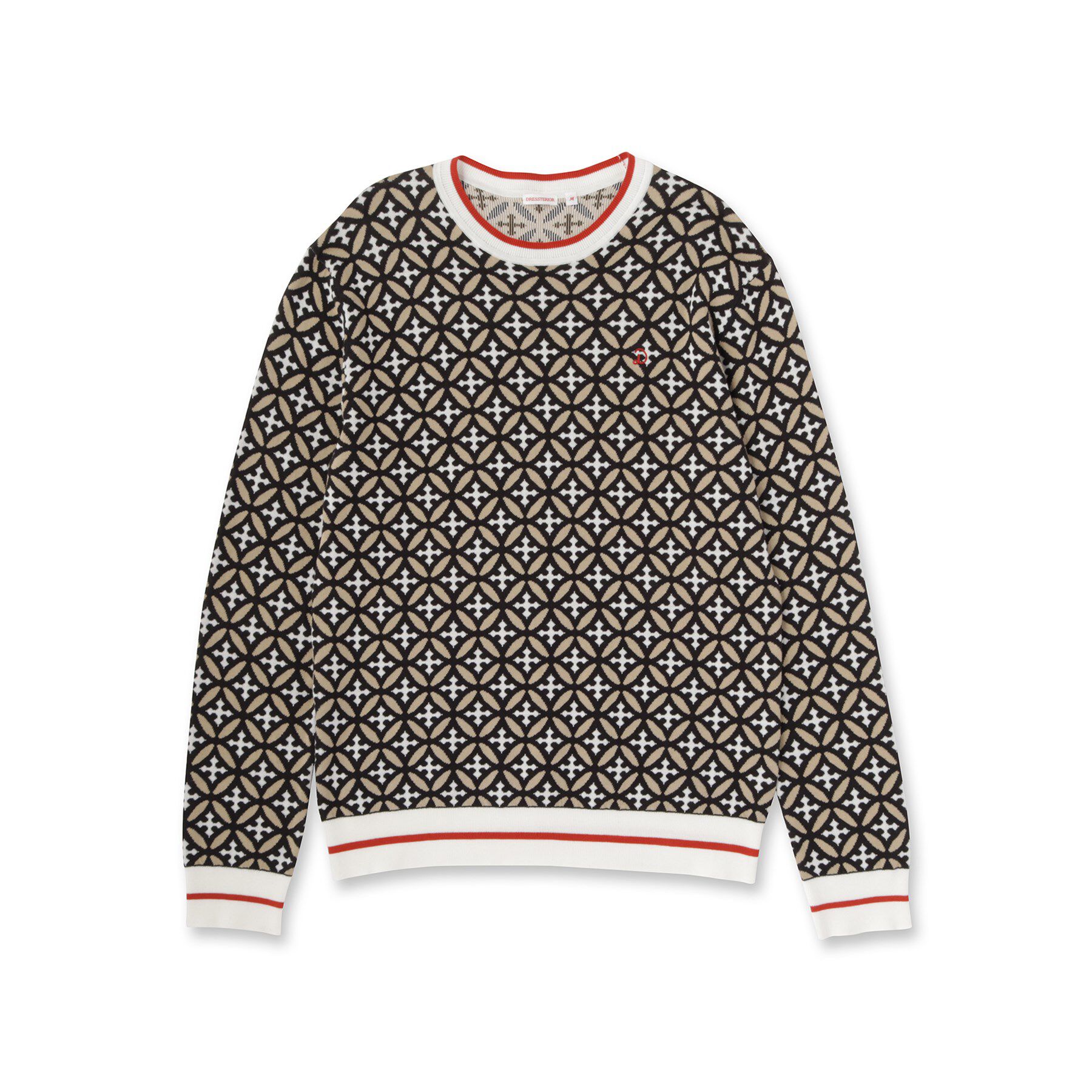 DRESSTERIOR「オーバーラップサークルジャカードニット」|ニット・セーター|