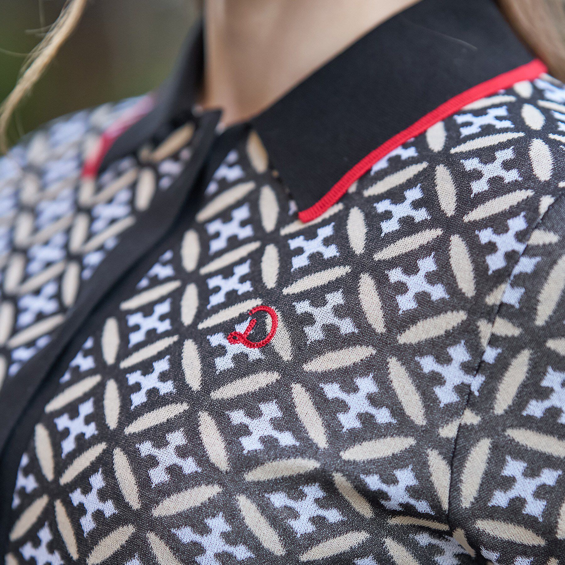 DRESSTERIOR「オーバーラップサークルニットシャツカーデ」|ニット・セーター|